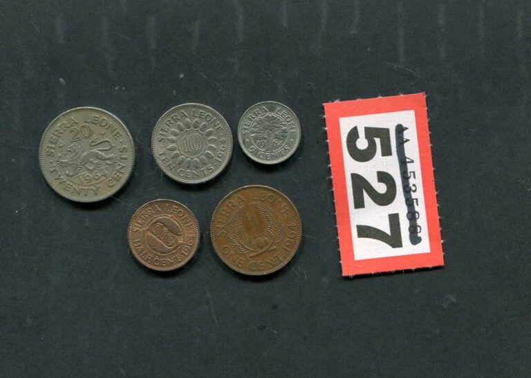 Read more about the article Lot of  5  coins of Sierra Leone