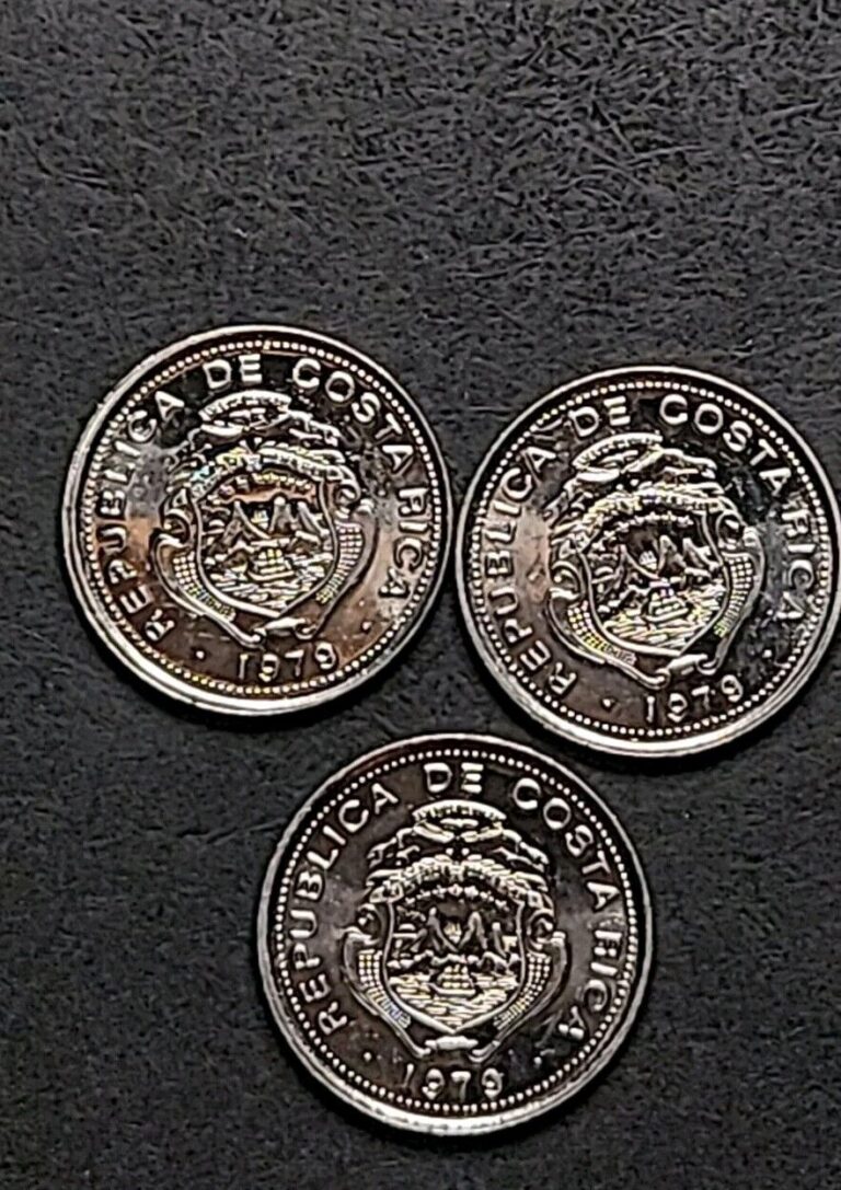 Read more about the article 1979 ~ Costa Rica  10 Centavos Coin Uncirculated Lot Of 3 Coins
