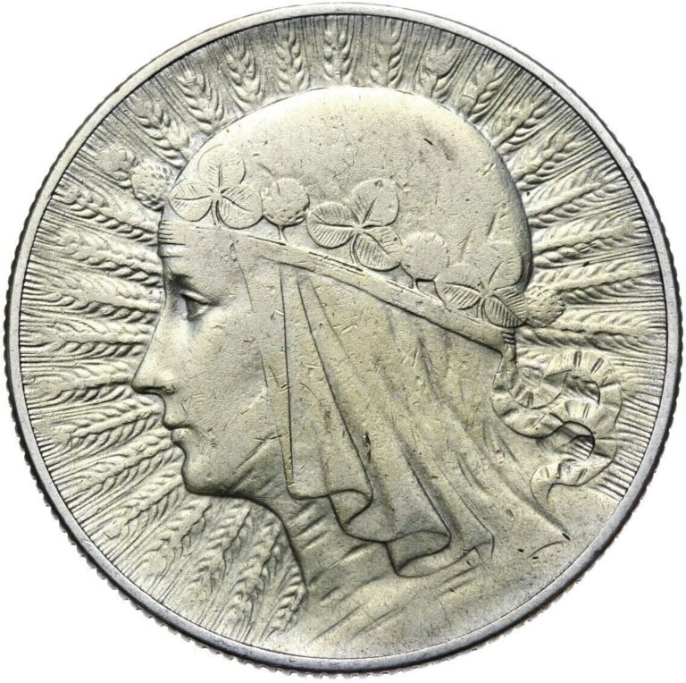 Read more about the article Poland II RP – Polska – Coin – 5 Złotych Złoty 1934 – WOMAN’S HEAD – Silver