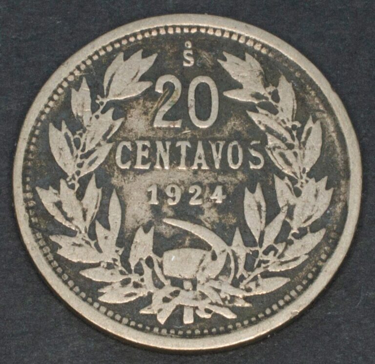 Read more about the article 1924 Chile 20 Centavos KM# 167.1