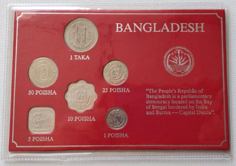 Read more about the article BANGLADESH 6 PIECE BU UNC SPECIMEN COIN SET IN CARD