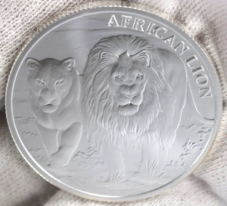 Read more about the article Republic of Congo 5000 Franc African Lion 1oz .999 Fine Silver Coin