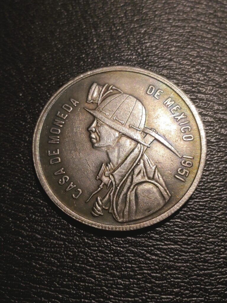 Read more about the article OLD COMMEMORATIVE COIN (1951) CASA DE MONEDA DE MEXICO BRASS/SILVER PLATED(29GR)