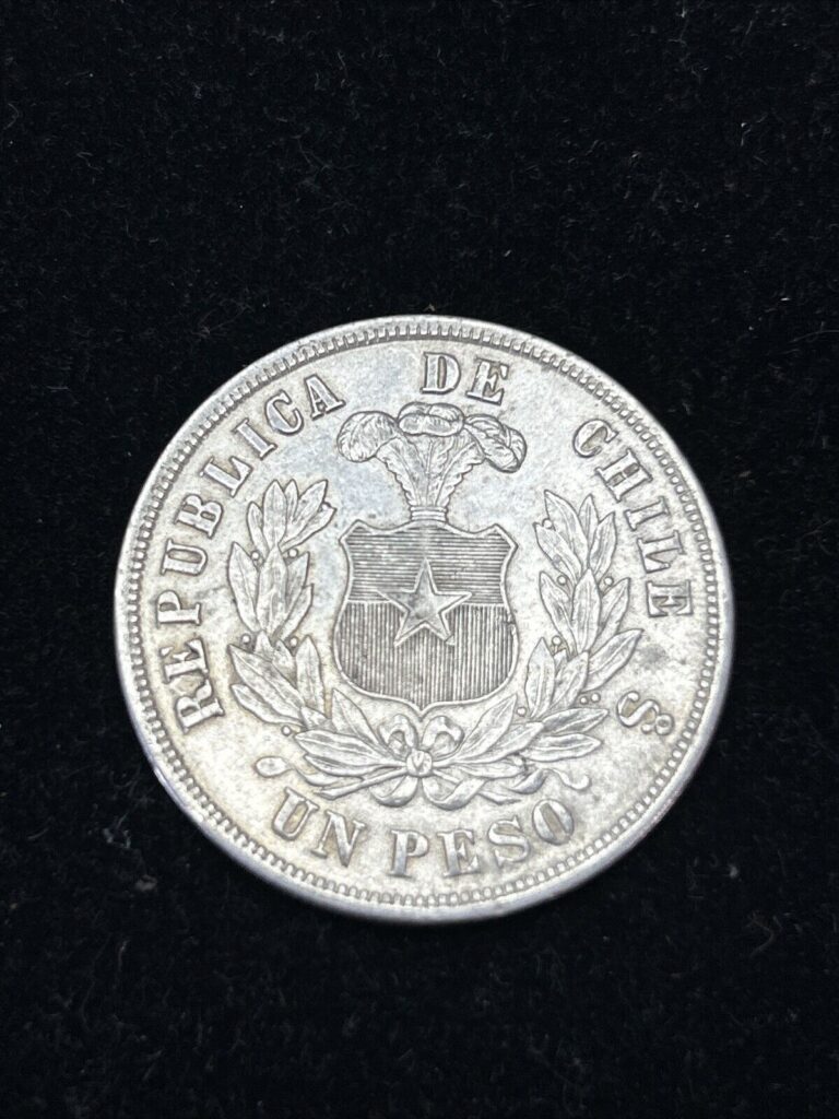 Read more about the article SASA 1877 So CHILE PESO Silver Condor  KM# 142.1