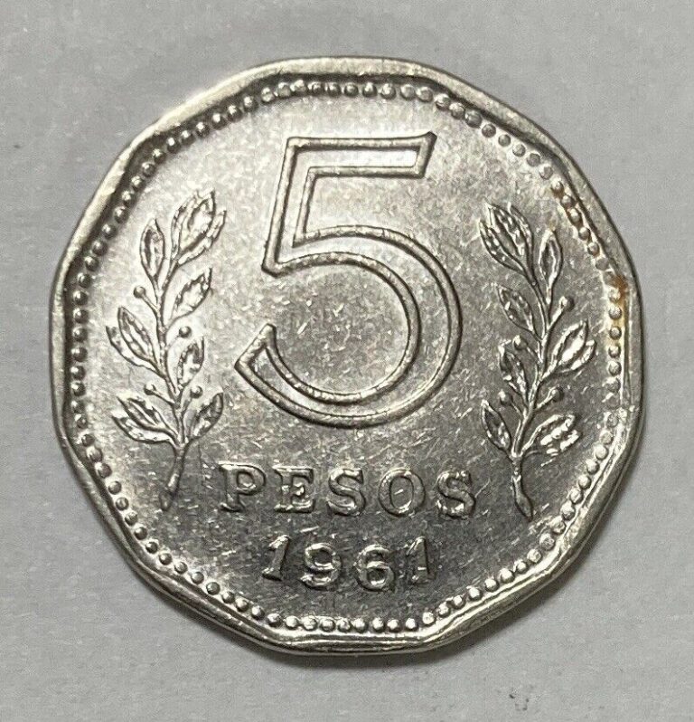 Read more about the article Argentinian Money  1961 Argentina 5 Pesos Coin