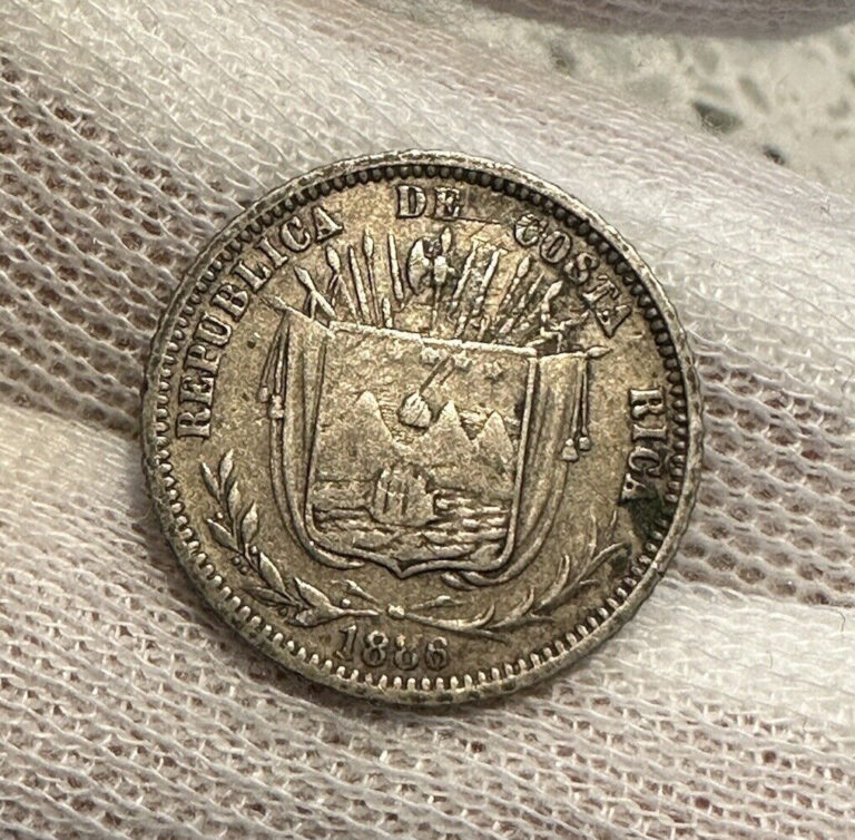 Read more about the article 1886 COSTA RICA 10 CENTAVOS SILVER KM-186 – FREE USA SHIPPING! B3581