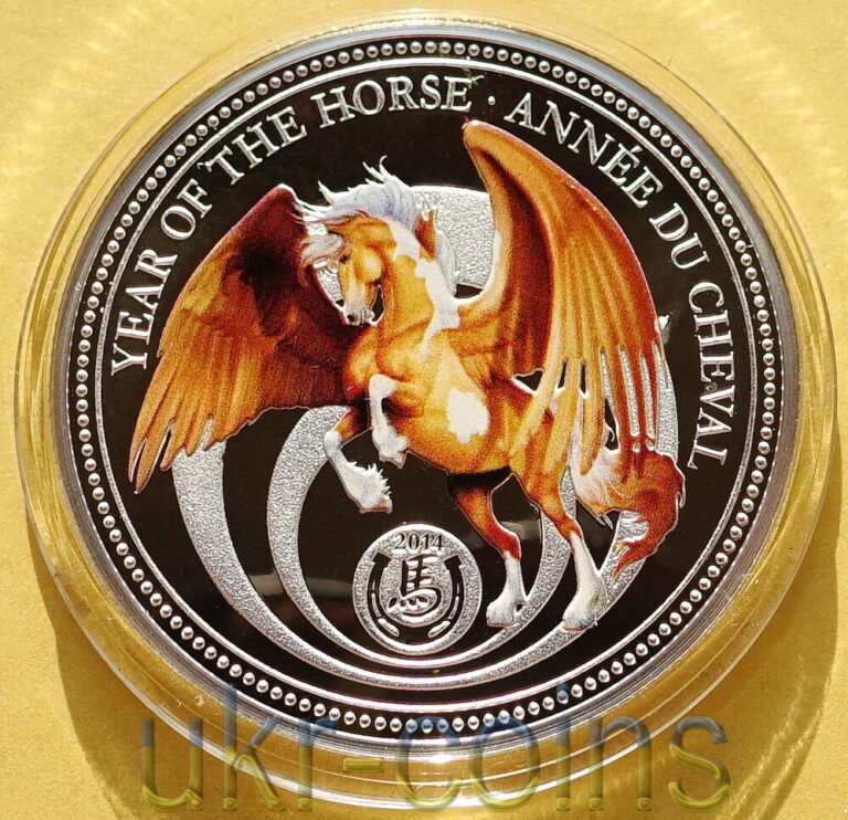 Read more about the article 2014 Benin Lunar Year of the Horse 馬 午 Silver Proof Color Coin Chinese Zodiac