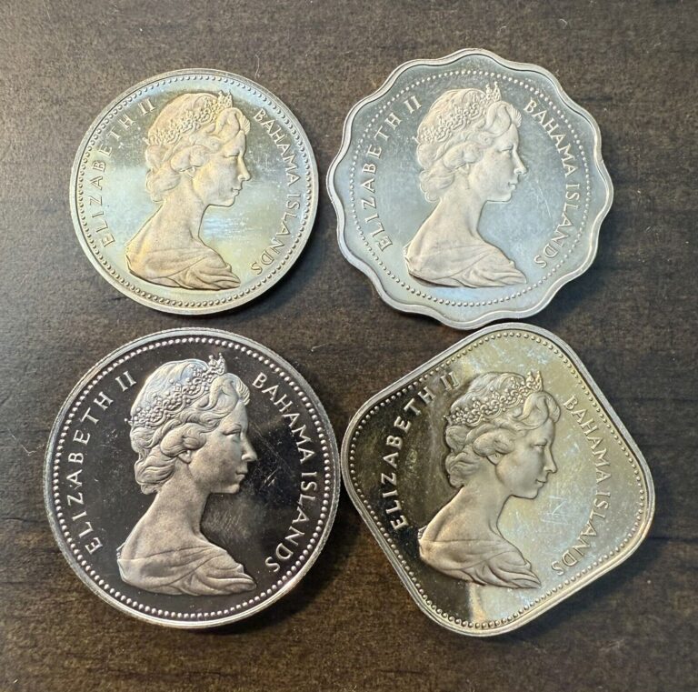 Read more about the article 1970 Bahamas Proof Coins  Four Coins