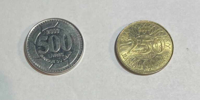 Read more about the article Lebanon 2 used coins