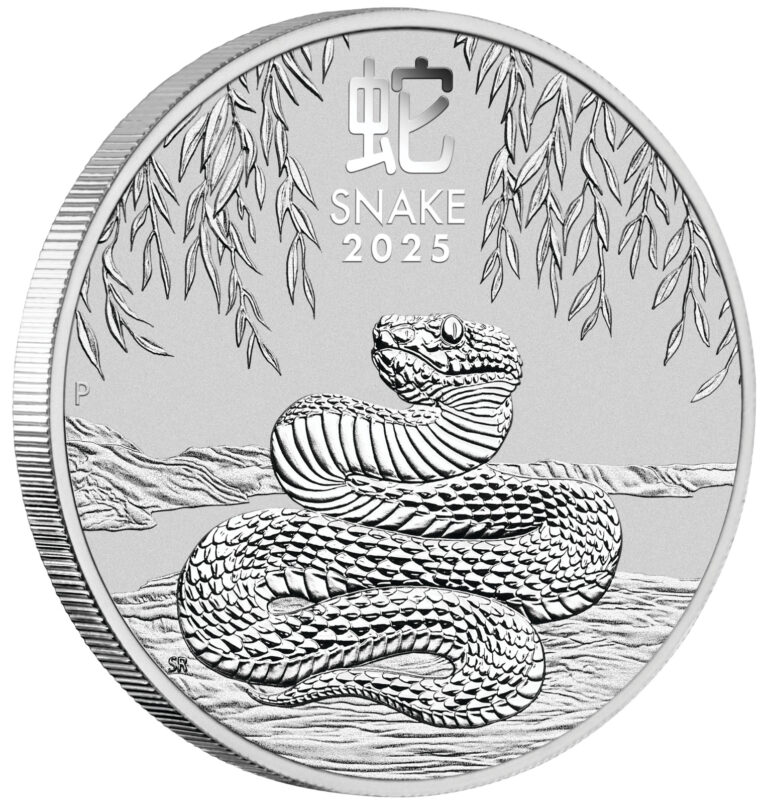 Read more about the article 2025 P Australia Lunar Year of the SNAKE 1oz Silver $1 Coin Series3 In Capsule