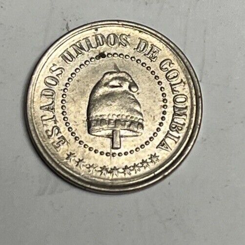 Read more about the article Mint State 1881 COLOMBIA 2 1/2 Centavos  Original MS Condition Colombian Coin