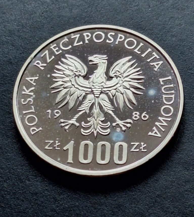 Read more about the article Poland 1000 zlotych 1986 PROBA silver