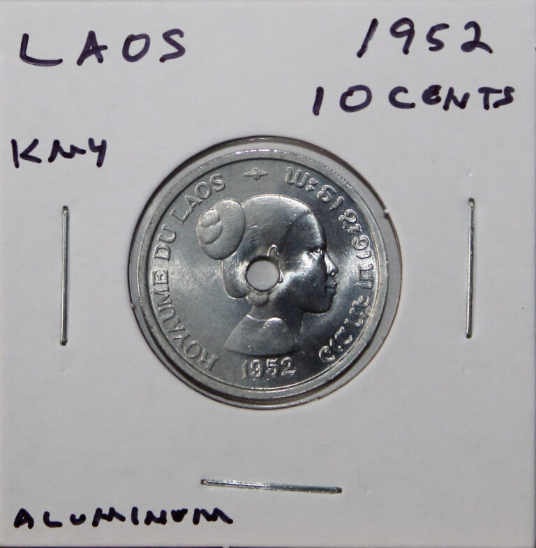 Read more about the article Laos 10 Cents 1952 KM4 Free Shipping