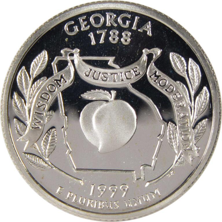 Read more about the article 1999 S Georgia State Quarter Silver 25c Proof Coin