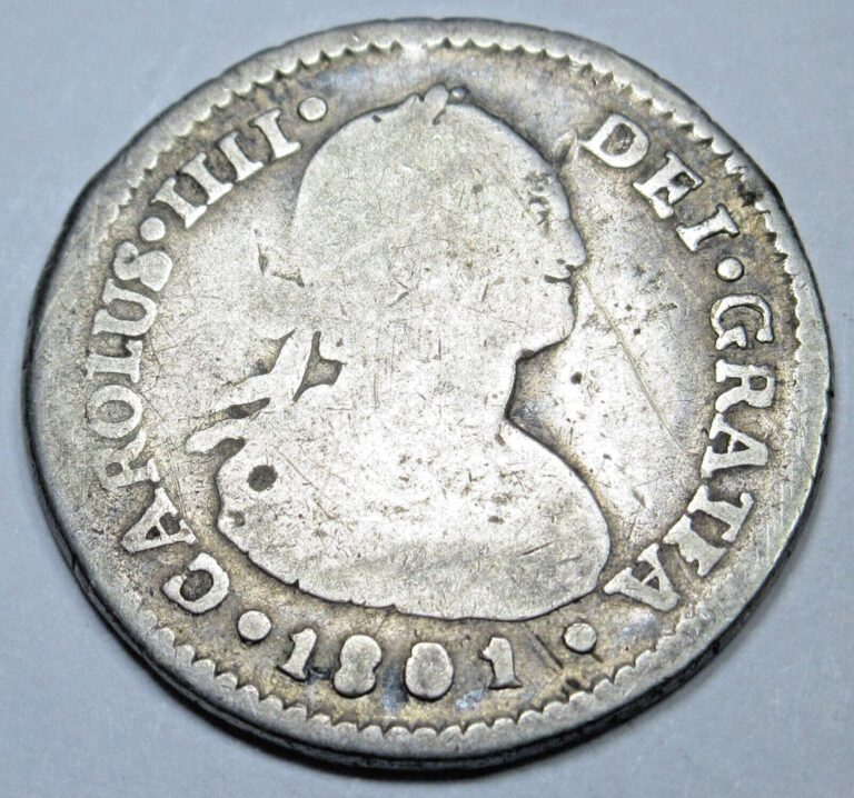 Read more about the article 1801 Santiago Chile Spanish Silver 1 Reales Genuine Antique 1800’s Colonial Coin