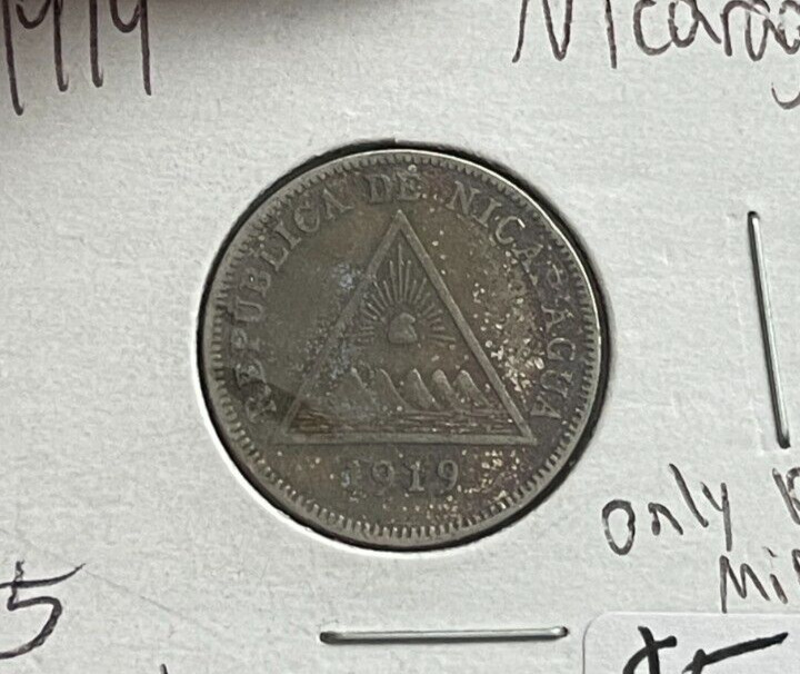 Read more about the article 1919 Nicaragua 5 Centavos L2