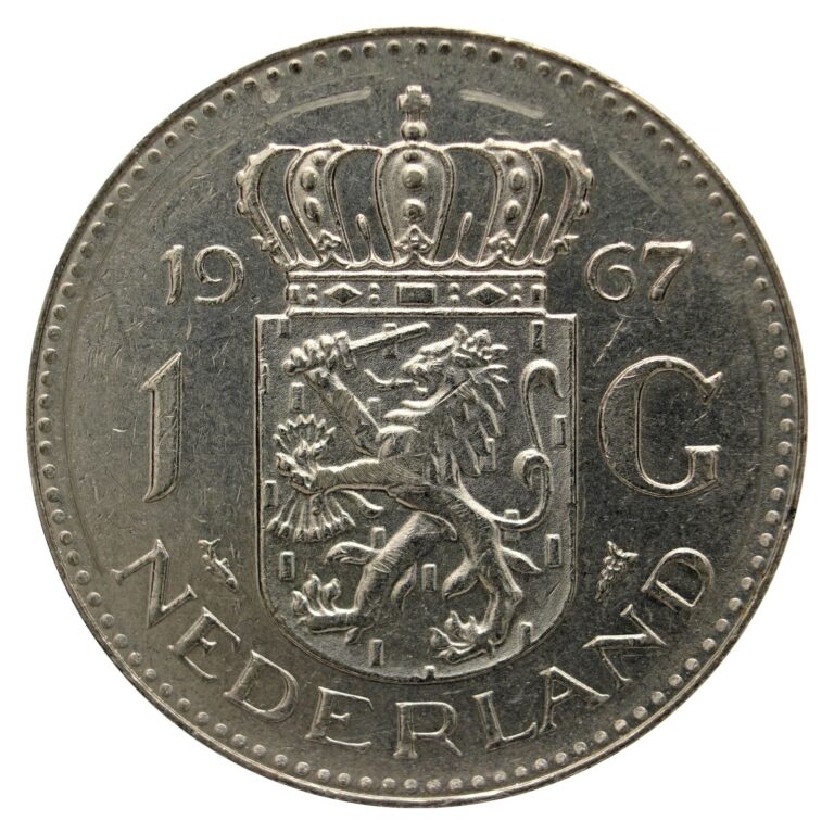Read more about the article 1967 Netherlands 1 Gulden (Piek) Coin  km184a – Excellent Coin 🇳🇱