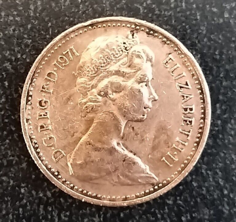 Read more about the article 1971 New Penny 1P Queen Elizabeth II United Kingdom Coin