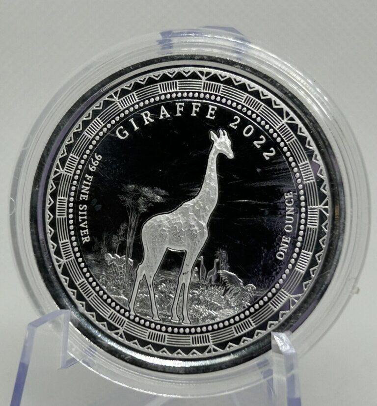 Read more about the article 2022 Silver 1 oz Equatorial Guinea Giraffe Coin