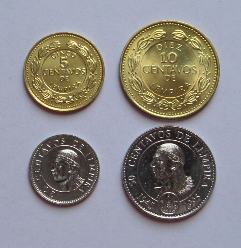 Read more about the article Honduras – 1994-1995 Set 5 10 20 50 Centavos UNC FAO Commemorative
