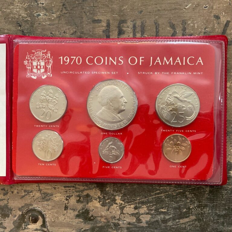 Read more about the article Original 1970 Jamaica 6-Coin Uncirculated Set