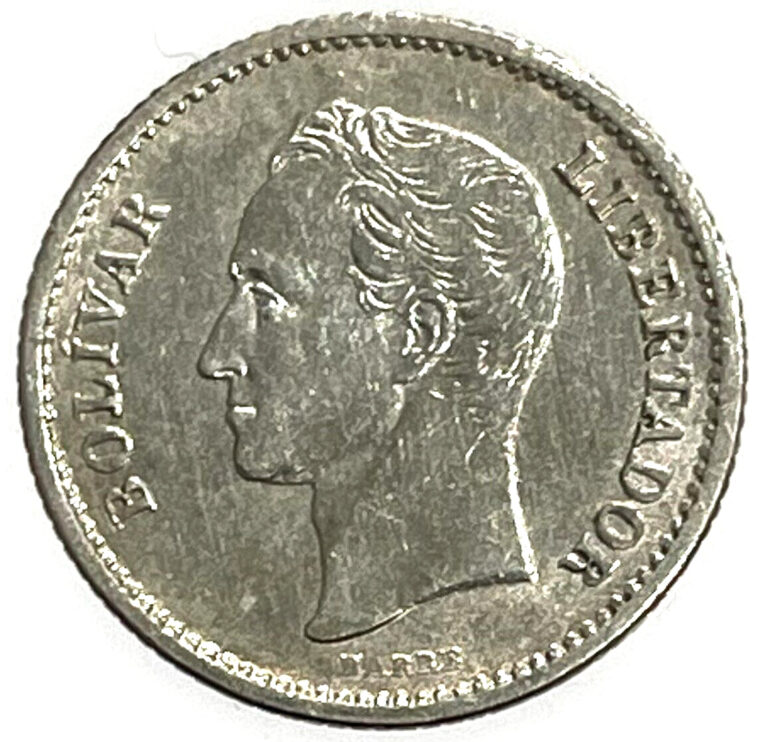 Read more about the article 1921 P Silver Venezuela 1/4 Bolivar Low 2 Coin Philadelphia Mint Condition AU+