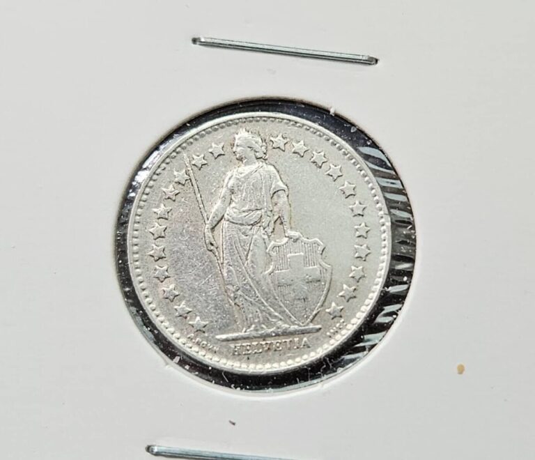 Read more about the article 1752 – SWITZERLAND – 1946B – 1/2 FRANC SILVER COIN