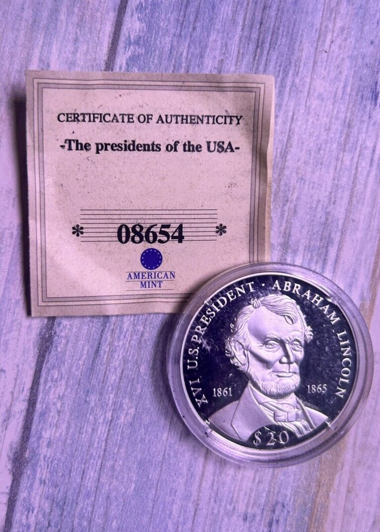 Read more about the article 2000 Republic of Liberia Silver President Abraham Lincoln Silver Coin