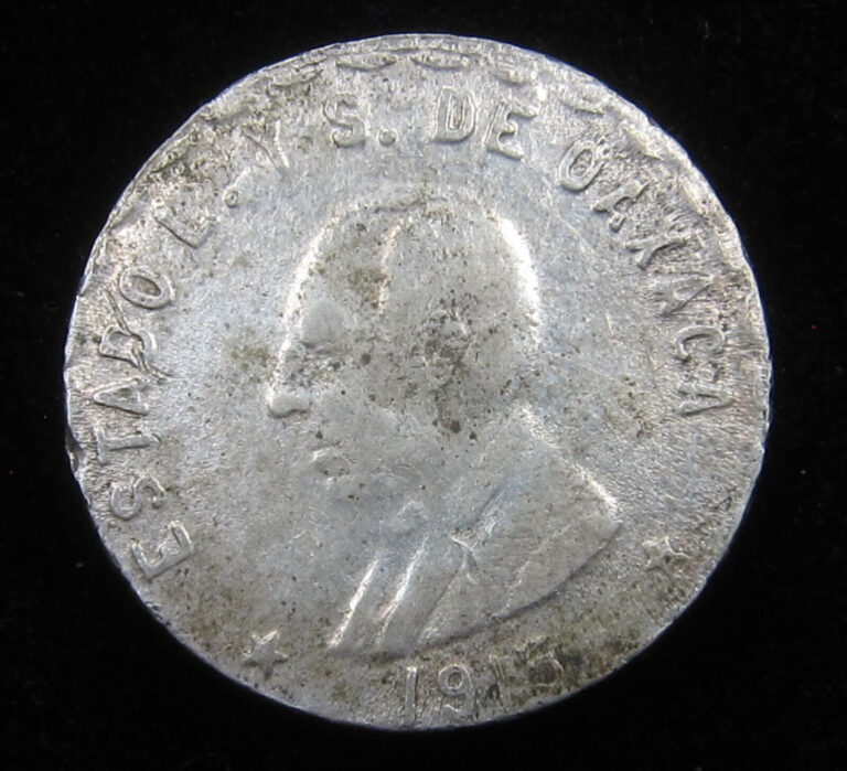 Read more about the article Mexico 1915 OAXACA 50 Centavos Mexican Revolution Silver Benito Juarez ✪6th Bust