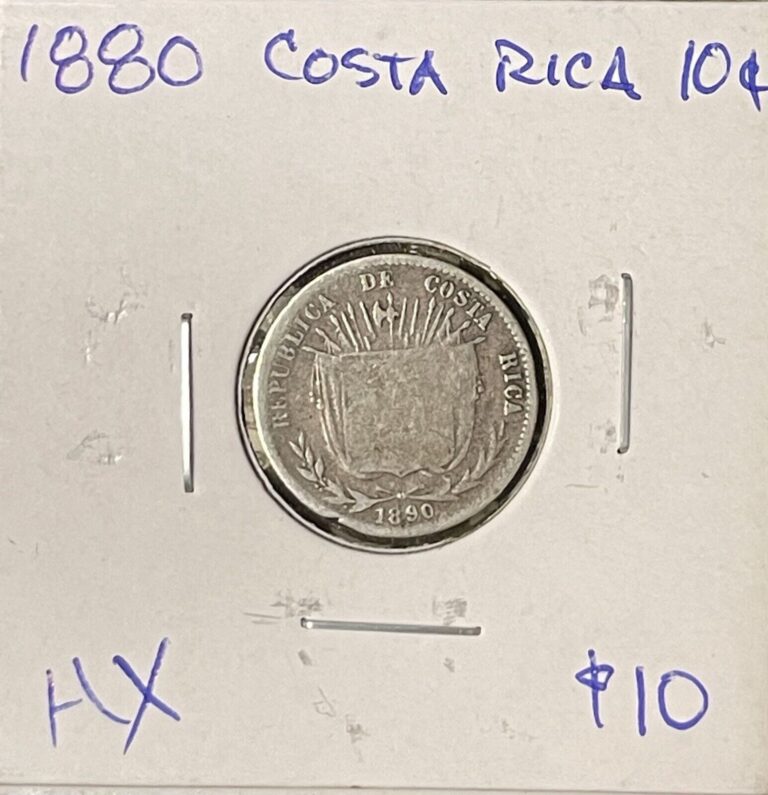 Read more about the article 1880 Costa Rica Silver 10 Centavos