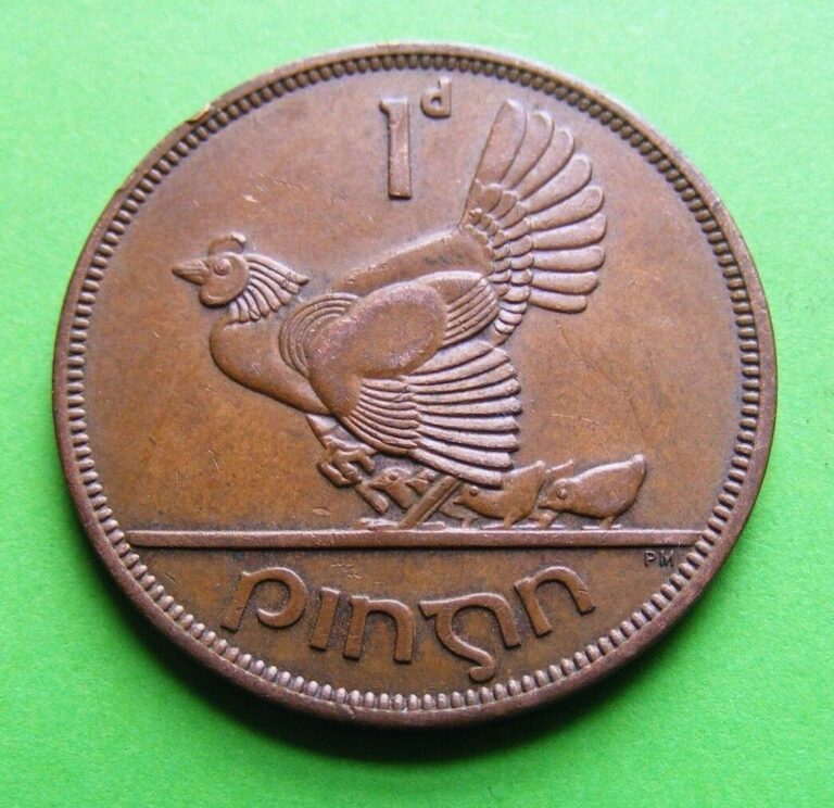 Read more about the article Irish 1964 One Penny Coin Old Ireland Vintage Celtic Harp 60th Birthday Gift