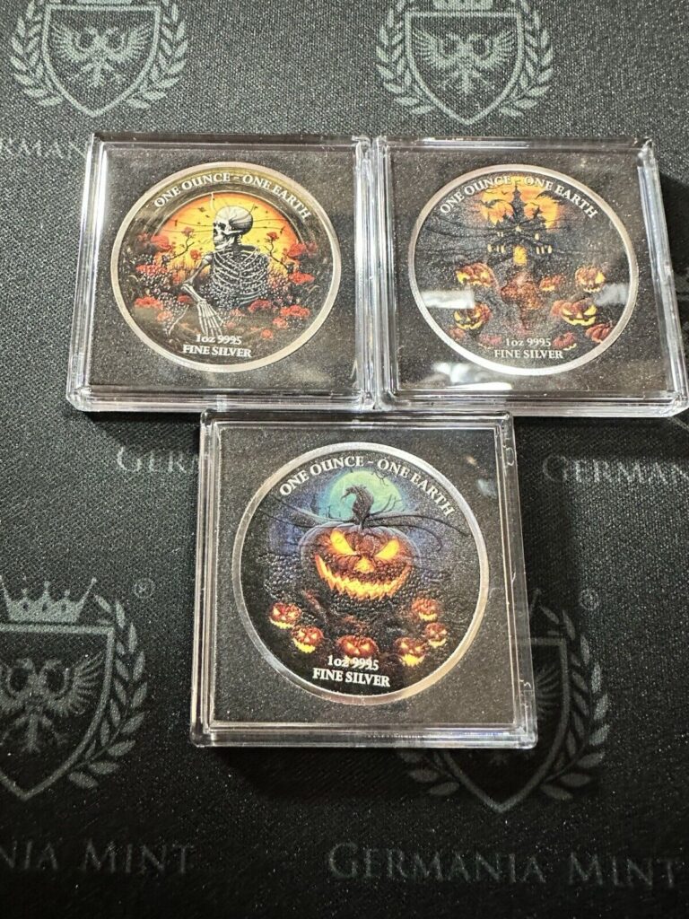 Read more about the article 2022 Fiji Earth 1 oz Silver 3 Coin Halloween Set Mintage of 300 per Coin