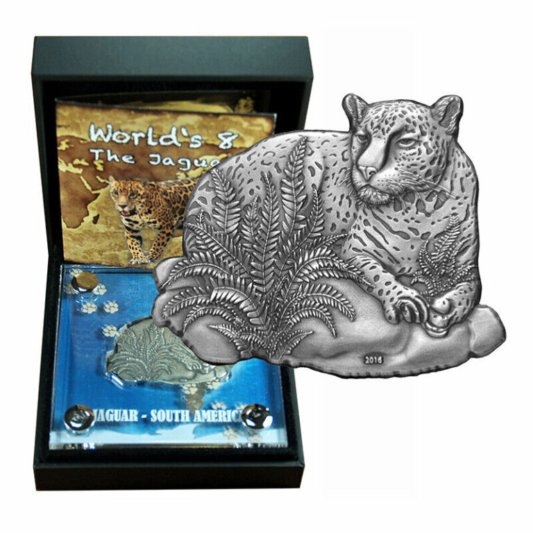 Read more about the article Burkina Faso Coin 1000 Francs 2016 The Jaguar 1 Oz Silver Box CoA Display 02803