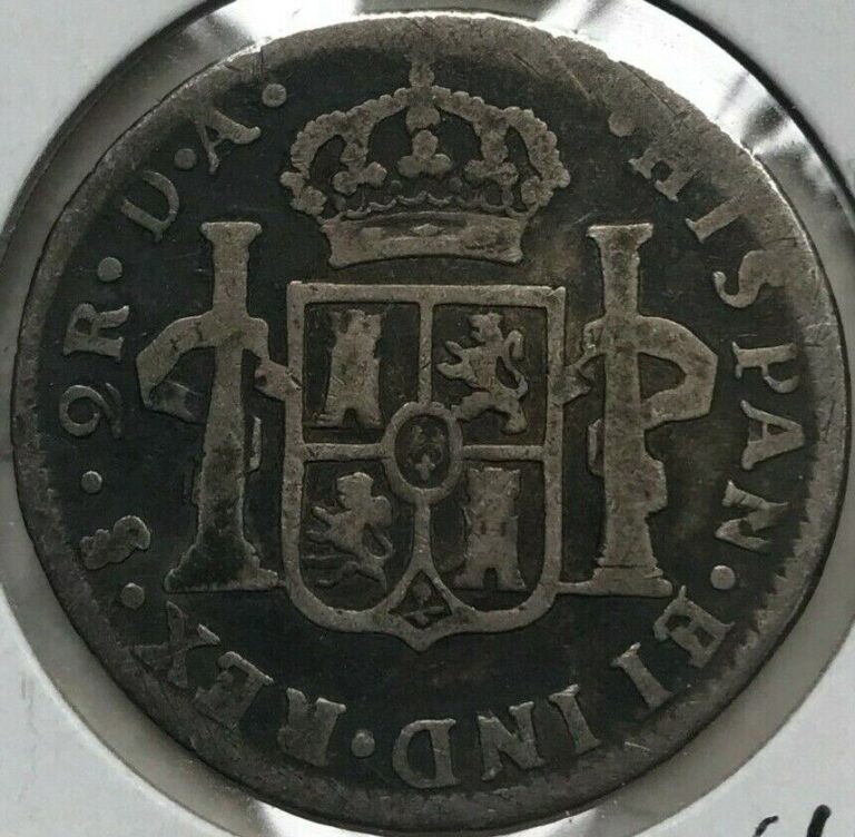 Read more about the article 1781 Santiago DA Chile 2 Reales – Scarce Silver