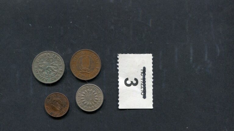 Read more about the article Lot of  4  coins of Sierra Leone