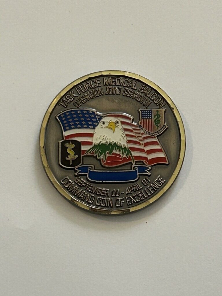 Read more about the article Task Force Med Falcon Operation Joint Guardian Kosovo Macedonia Challenge Coin