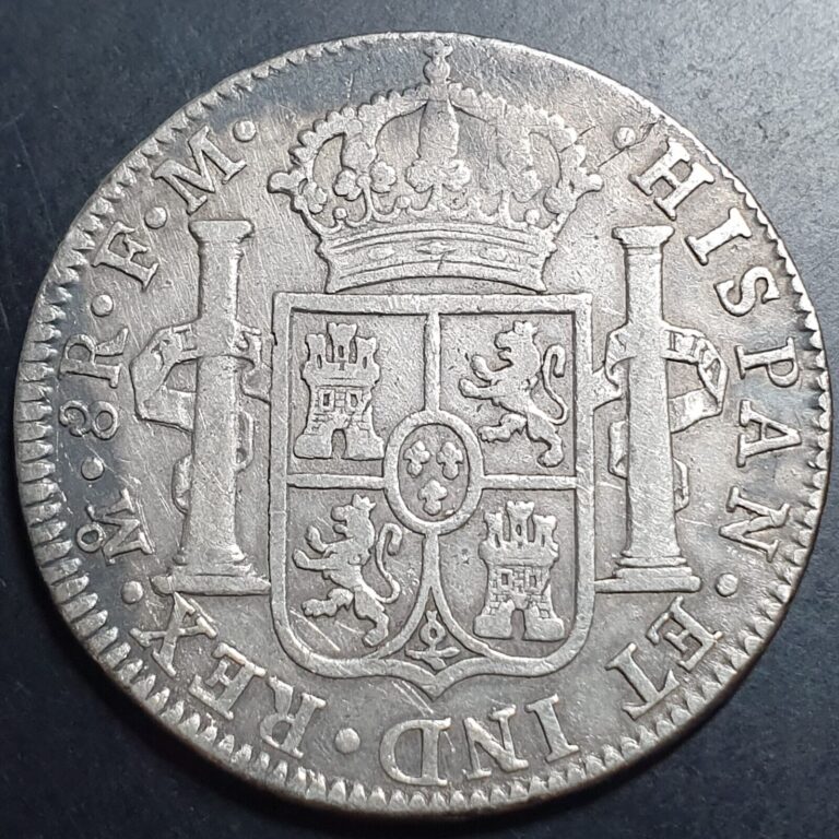 Read more about the article Mexico Spanish Colonial 8 Reales Carol Carolus IIII 1793 Mo FM Mexico City Mint