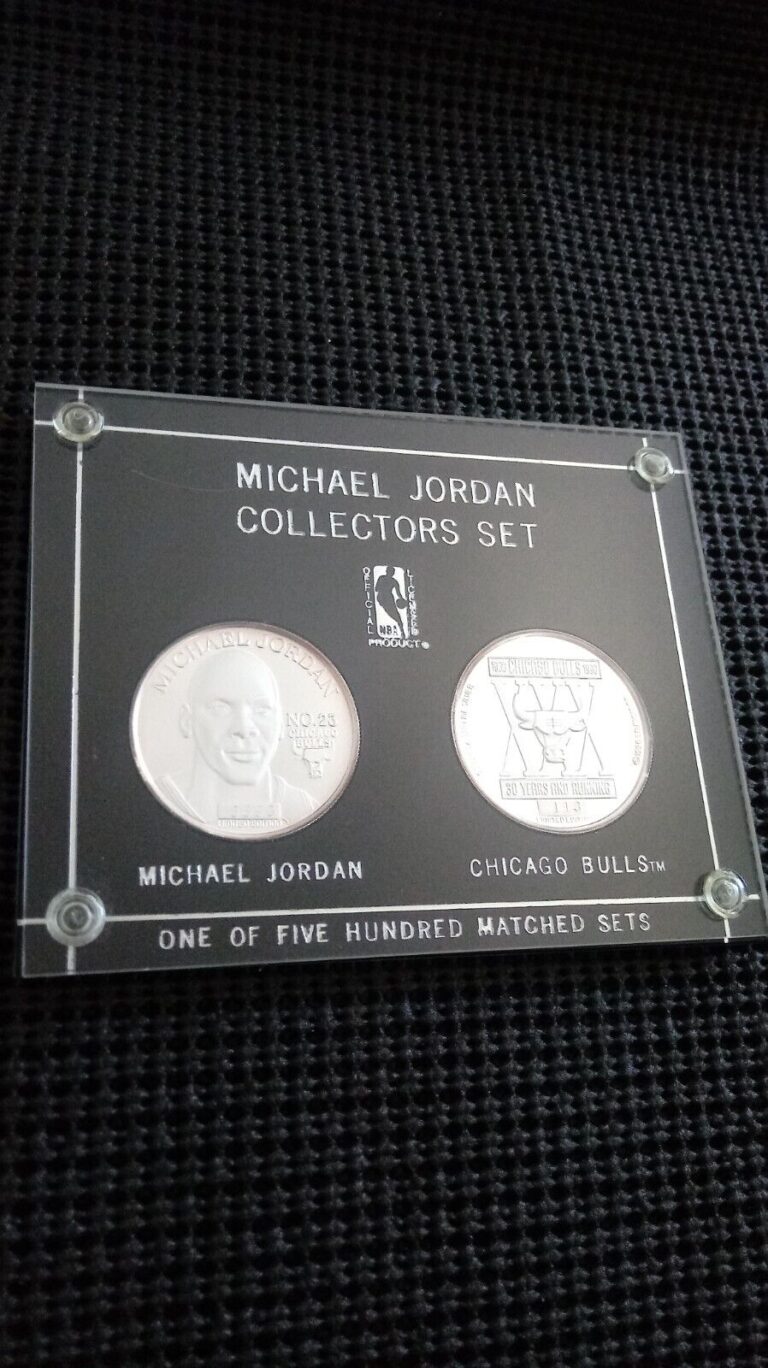 Read more about the article 2 Michael Jordan 1 oz Silver Coin Set 1996 Upper Deck/Enviromint (Only 500 Made)