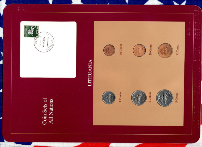 Read more about the article Coin Sets of All Nations Lithuania UNC 1 2 5 10 20 50 Centu 1991