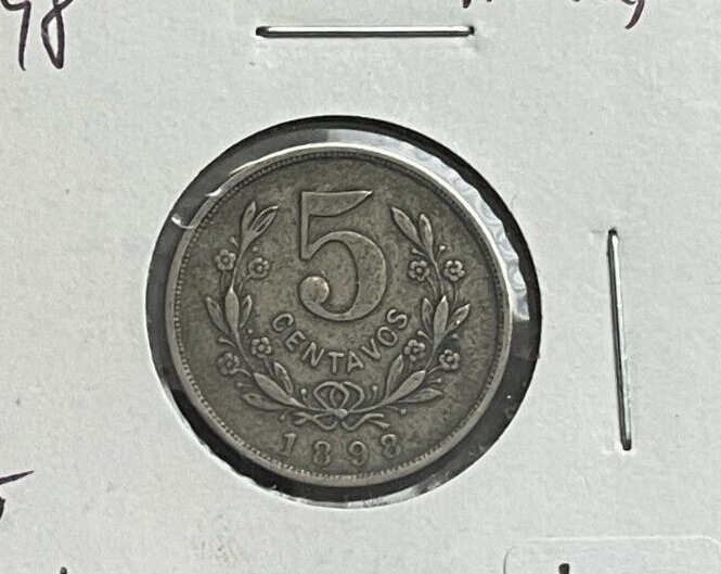 Read more about the article 1898 Nicaragua 5 Centavos L2