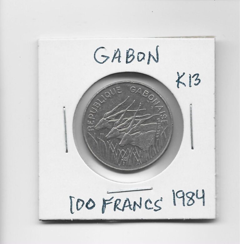 Read more about the article Gabon (now Central African States) 100 Francs 1984 K13 Eland Obsolete