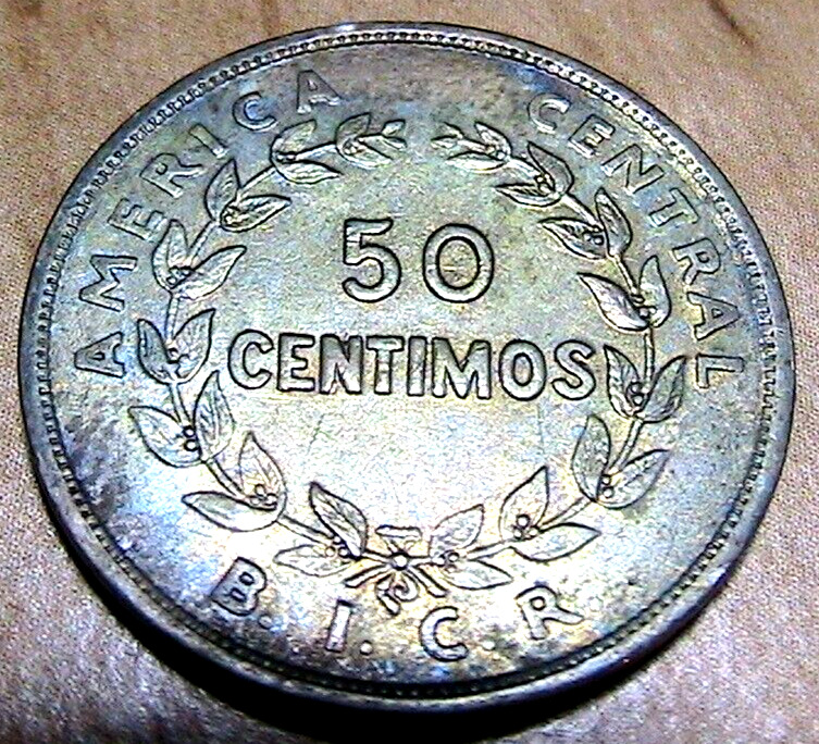 Read more about the article 1935 Costa Rica 50 Centimos XF+ Original Lustrous Central American Republic Coin