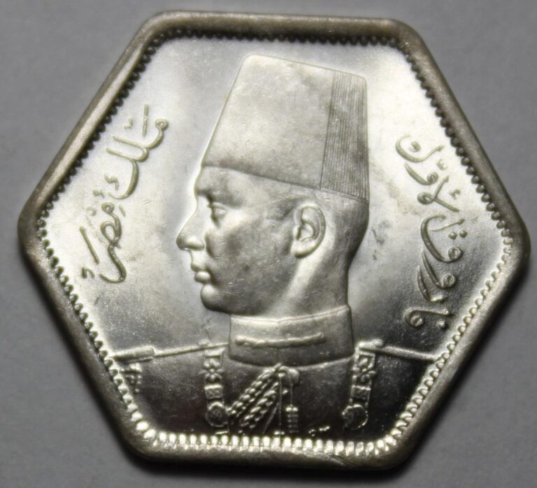 Read more about the article Egypt 1944 Silver 2 Piastres  Choice Uncirculated and Lustrous (118h)