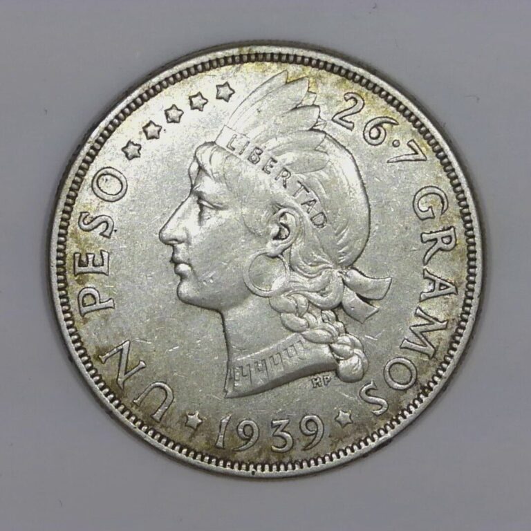 Read more about the article NICE Dominican Republic 1939 Silver Peso #H489