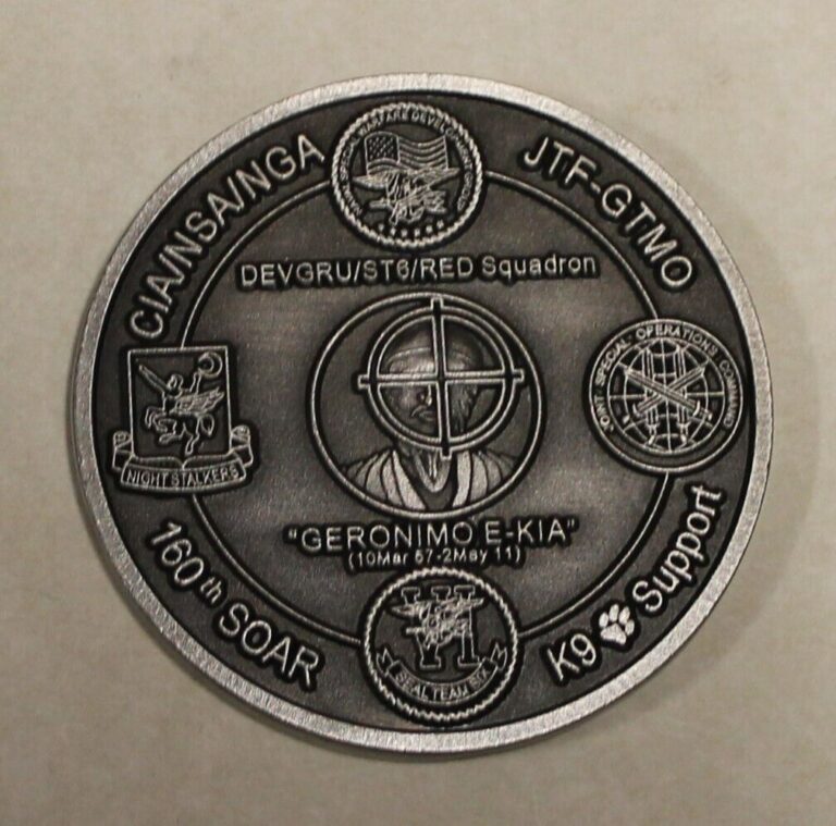 Read more about the article Operation NEPTUNE SPEAR Navy Silver Toned Challenge Coin / Seal Team 6 / 160th