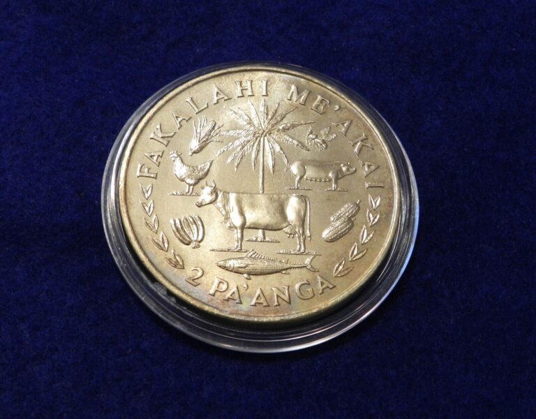 Read more about the article 1977 Tonga  2 PA’ANGA FAO – Fantastic Large Coin – Only 12K Minted – See PICS