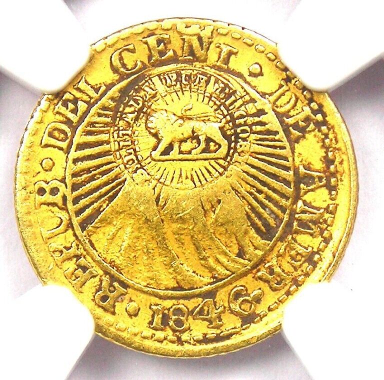 Read more about the article 1849-57 Costa Rica Gold Half Escudo Countermark C/M 1/2E Coin – NGC AU Details