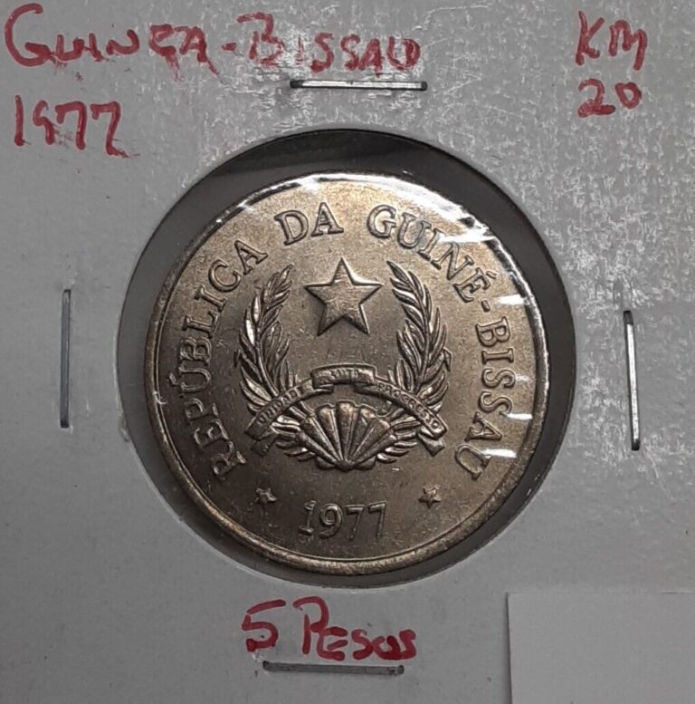 Read more about the article 1977 Guinea-Bissau 5 Pesos Copper-Nickel FAO Coin-KM#20   UNC