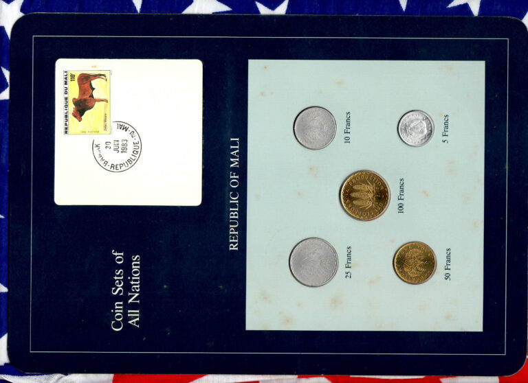 Read more about the article Coin Sets of All Nations Mali 5 coin 1961-1977 10  25 Francs 1976 UNC
