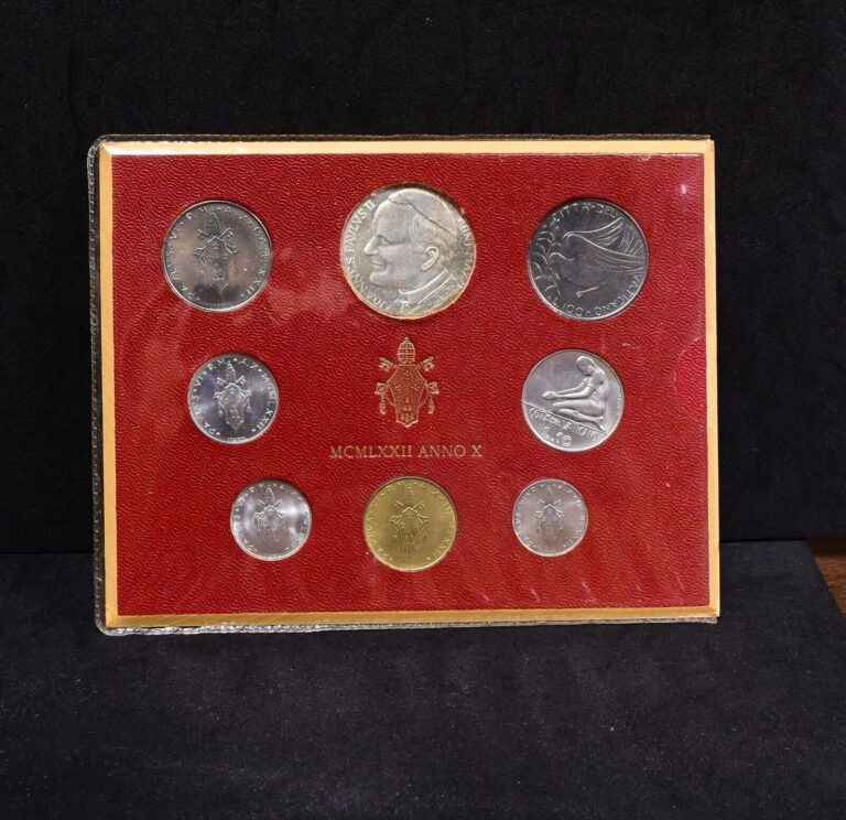 Read more about the article 1973 Vatican City 7 Coin Set  Pope Paul VI (#404)